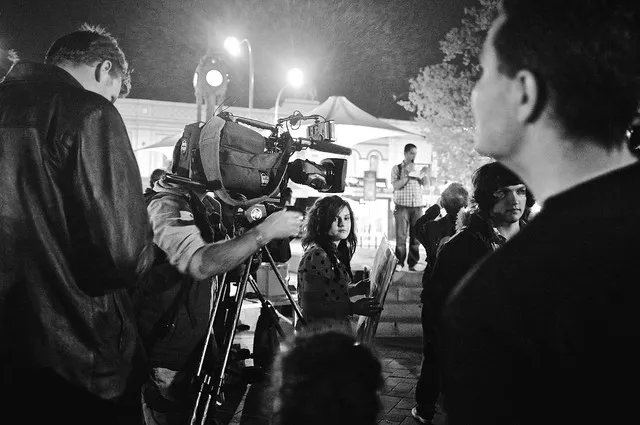 Anti-Israel Rally at Max Brenner 13