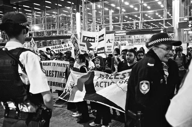 Anti-Israel Rally at Max Brenner 39