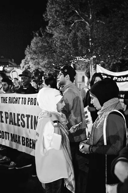 Anti-Israel Rally at Max Brenner 55