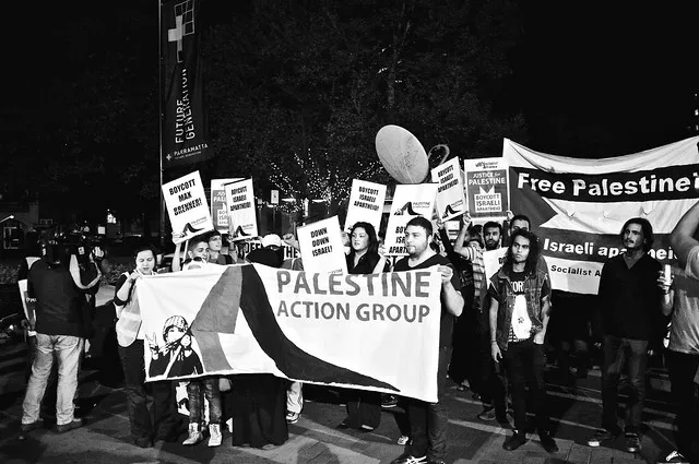 Anti-Israel Rally at Max Brenner 25