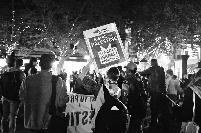 Anti-Israel Rally at Max Brenner 23