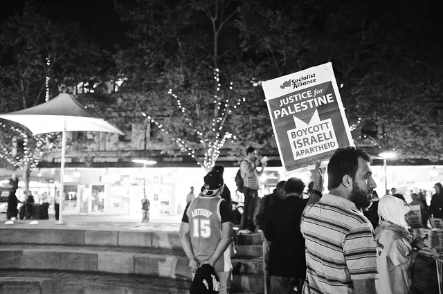 Anti-Israel Rally at Max Brenner 19