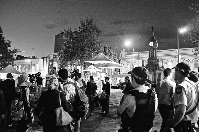 Anti-Israel Rally at Max Brenner 6