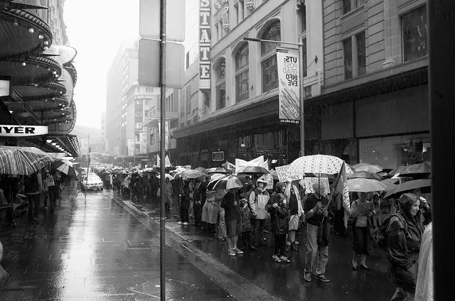 The Protest In The Rain